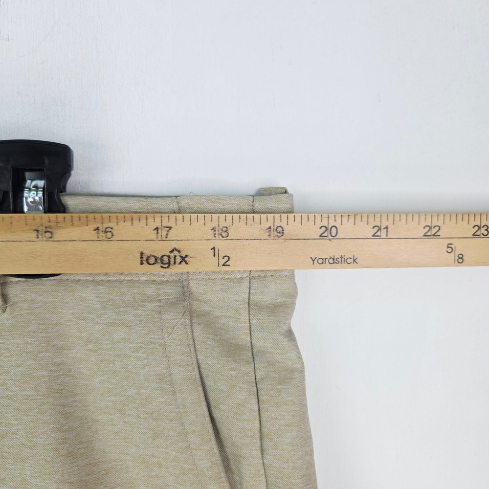Tommy Bahama Mens 36X30 On Par Flat Front Beige Heathered Chino Golf Pants - Picture 5 of 15